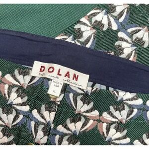 Anthropologie Dolan Left Coast Green Jacquard Button Pencil Skirt USA Women's XL